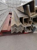 (9) 4' Ws Wall-Ties Smooth Aluminum Concrete Forms 8" Hole Pattern. Located in Mt. Pleasant, IA.