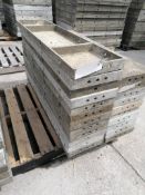 (12) 12" x 4' Wall-Ties Smooth Aluminum Concrete Forms 6-12 Hole Pattern. Located in Mt. Pleasant,