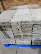 (10) 12" x 2' Wall-Ties Smooth Aluminum Concrete Forms 6-12 Hole Pattern. Located in Mt. Pleasant,