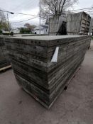 (20) 3' x 8' Wall-Ties Smooth Aluminum Concrete Forms 6-12 Hole Pattern. Located in Mt. Pleasant,