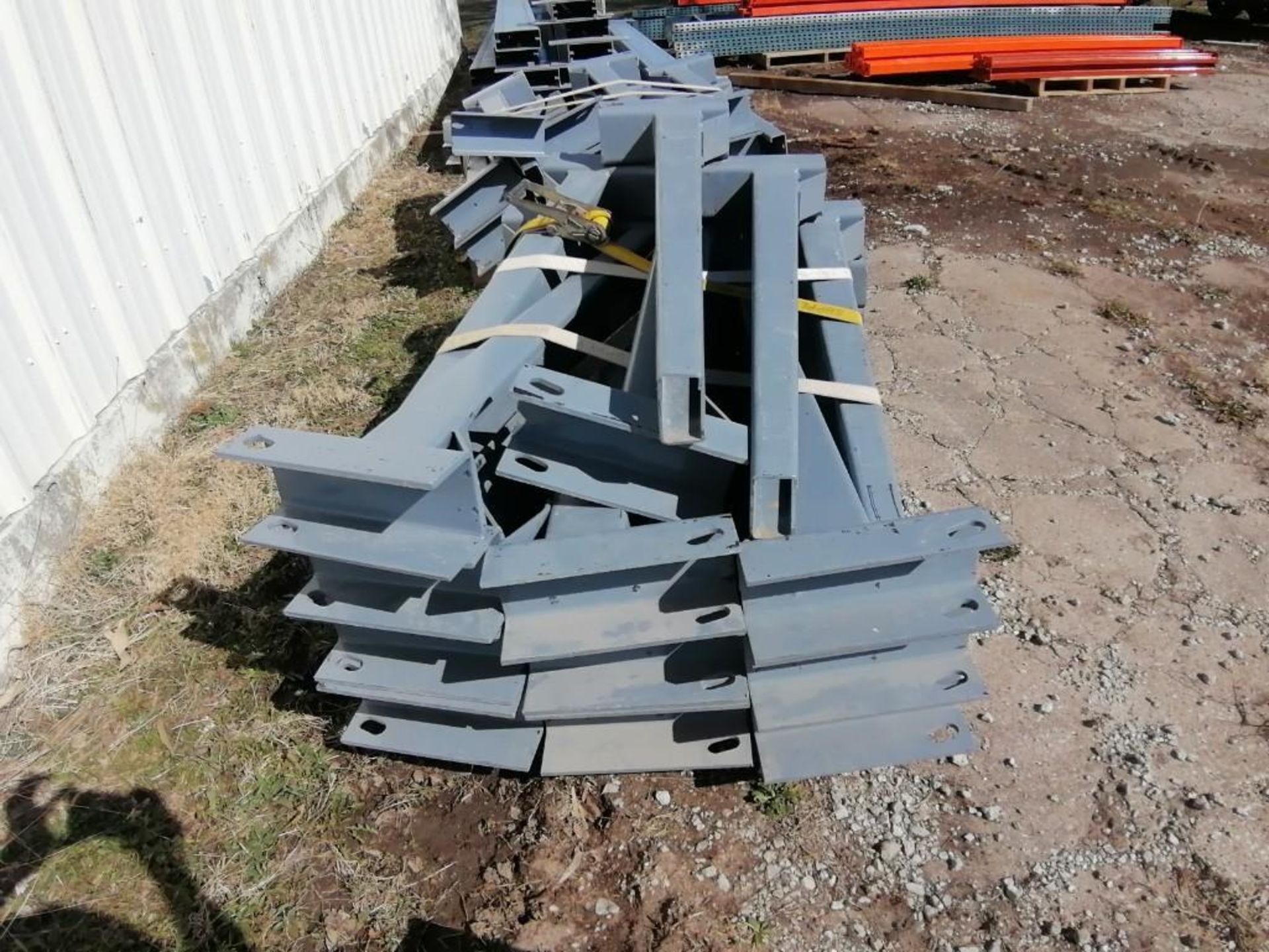 (20) 15' x 9 1/2" x 4" Upright Cantilever Rack, (40) 5' 1" Legs, (50) 4' Arms & (3) Buckets of - Image 12 of 26