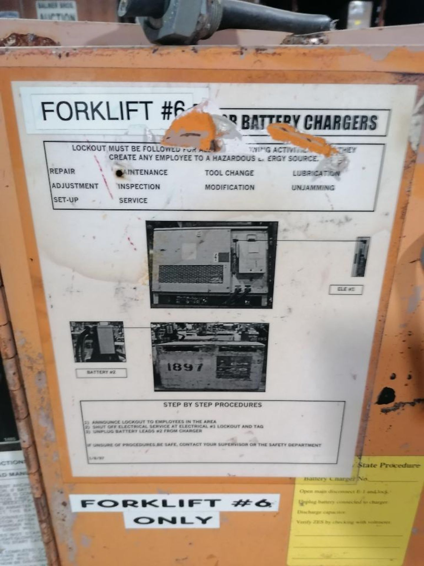 (2) Hertner Industrial Forklift Battery Charger, Model 3TF18-1200, Serial #67186-NS & Serial # - Image 4 of 8
