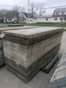 (20) 3' x 8' Wall-Ties Smooth Aluminum Concrete Forms 6-12 Hole Pattern. Located in Mt. Pleasant,