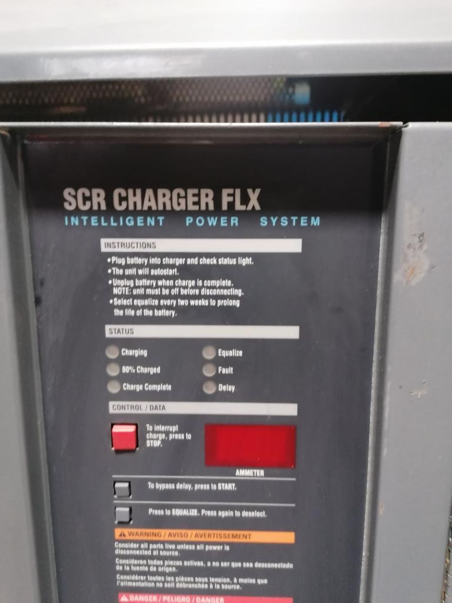 (1) GNB SCR Charger Flex Intelligent Industrial Forklift Battery Charger, Model SCRFLX-24-1050T1Z, - Image 3 of 6