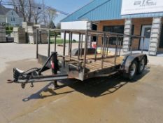 (1) 2000 14' x 80" Specially Constructed Trailer, VIN# CF722212202101 for 4' Aluminum Concrete
