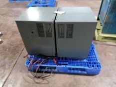 (2) PowerStar SCR1000 Industrial Forklift Battery Charger, Model 98Y3-12, Serial #404CS21471 &