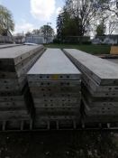 (10) 16" x 8' Wall-Ties Smooth Aluminum Concrete Forms 6-12 Hole Pattern. Located in Mt. Pleasant,