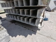 (10) 4" x 4" x 8' Full ISC Wall-Ties Smooth Aluminum Concrete Forms 6-12 Hole Pattern. Located in