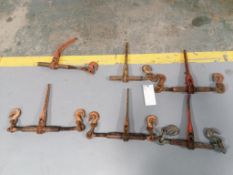 (6) 3/8 - 1/2 Ratchet Load Binder. Located in Mt. Pleasant, IA.