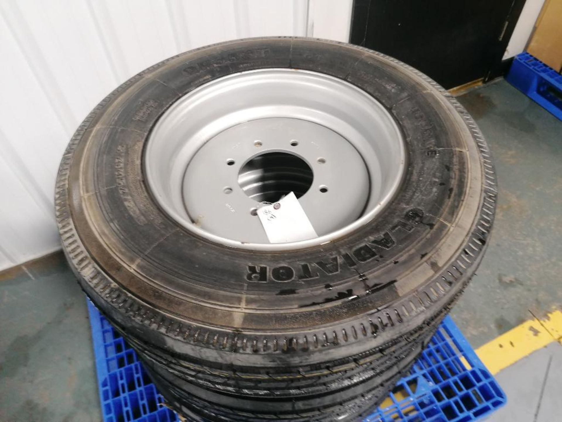 (4) Gladiator QR55T 235/75R17.5 Tires with 8 Bolt Pattern 6" Center Rims. Located in Mt. Pleasant, - Image 3 of 7