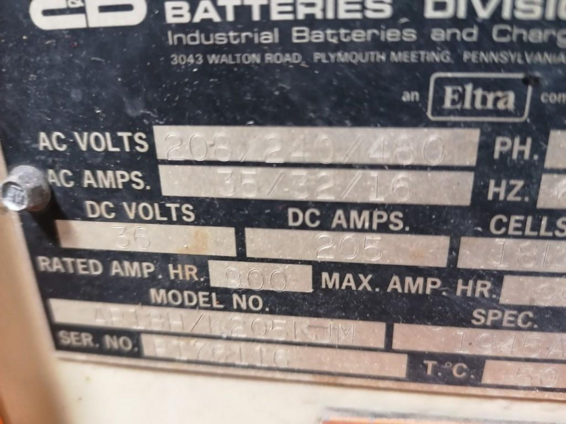 (1) Caterpillar EP16KT Forklift, Serial #ETB4B01714, 36V withÊ(1) C&D Industrial Forklift Battery - Image 30 of 30