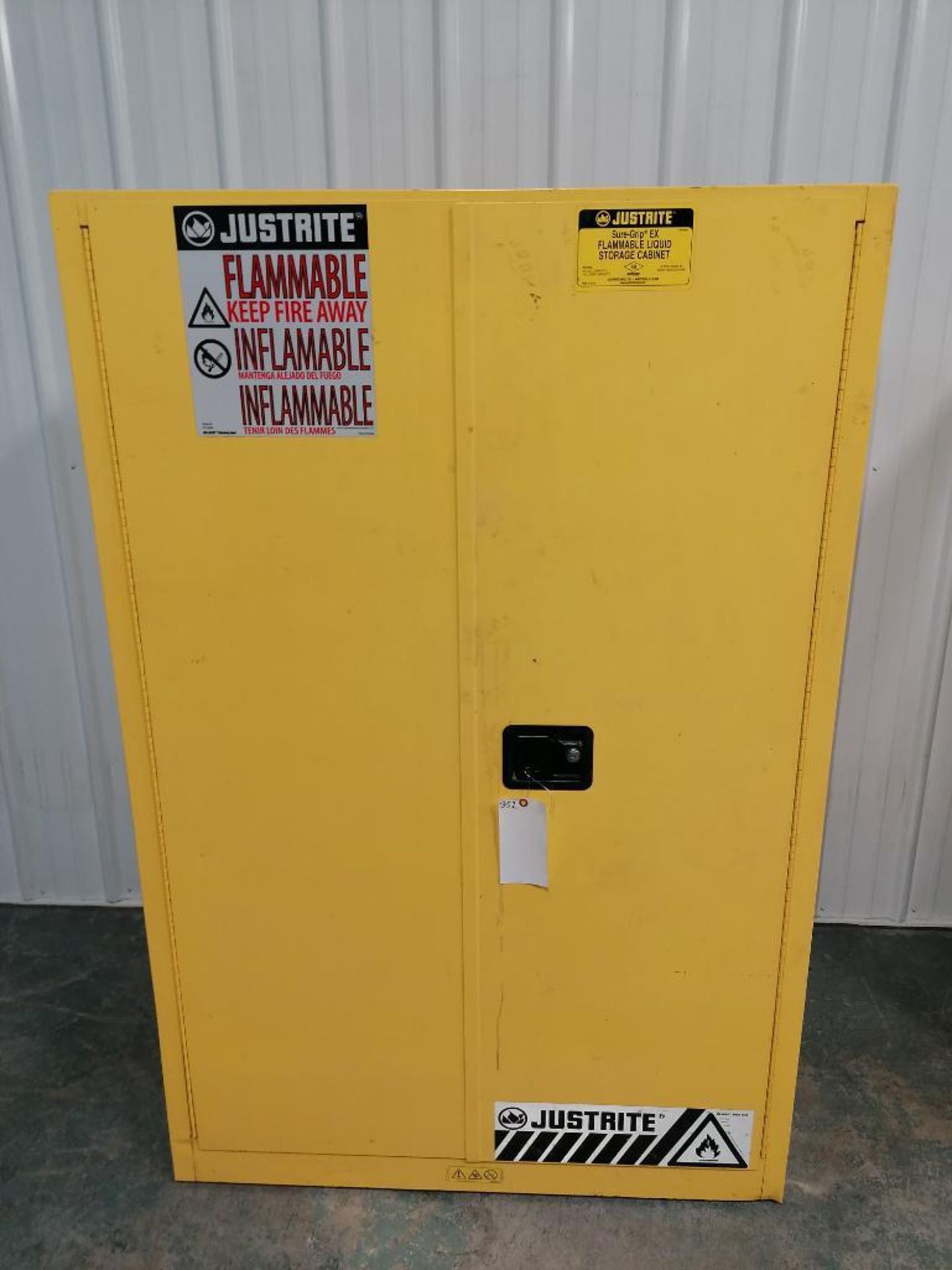 (1) Justbrite Flammable Liquid Storage Cabinet. Located in Mt. Pleasant, IA. - Image 5 of 7