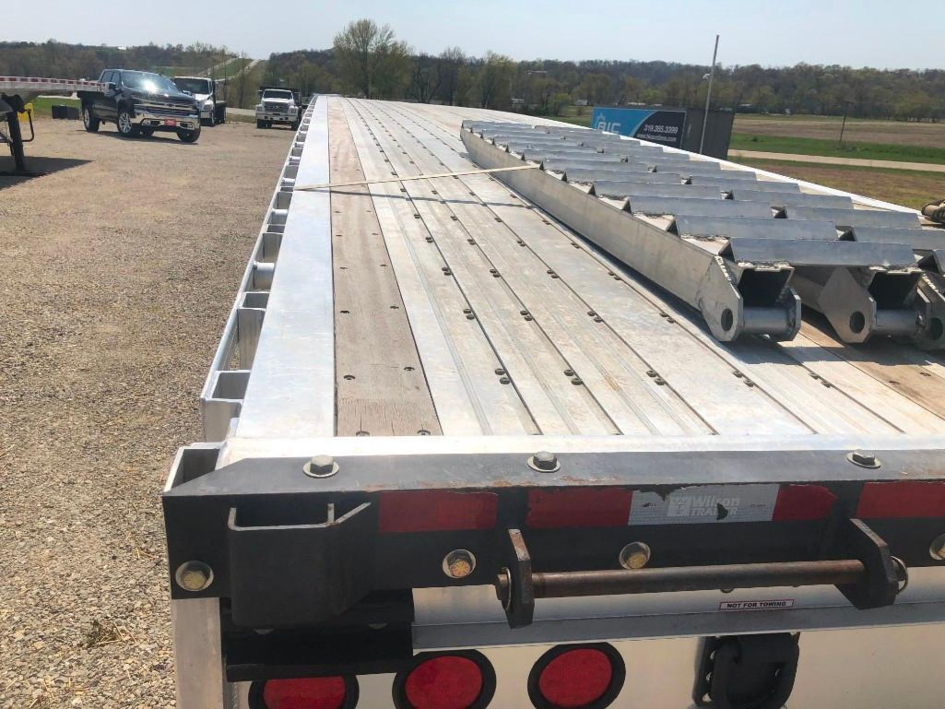 (1)Ê2018 WILSON Flatbed 53' x 102" Bed, Model AF-1080SS with Ramps, VIN #4WW5532A7J6625975, - Image 10 of 26