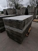 (20) 3' x 8' Wall-Ties Smooth Aluminum Concrete Forms 6-12 Hole Pattern. Located in Mt. Pleasant,