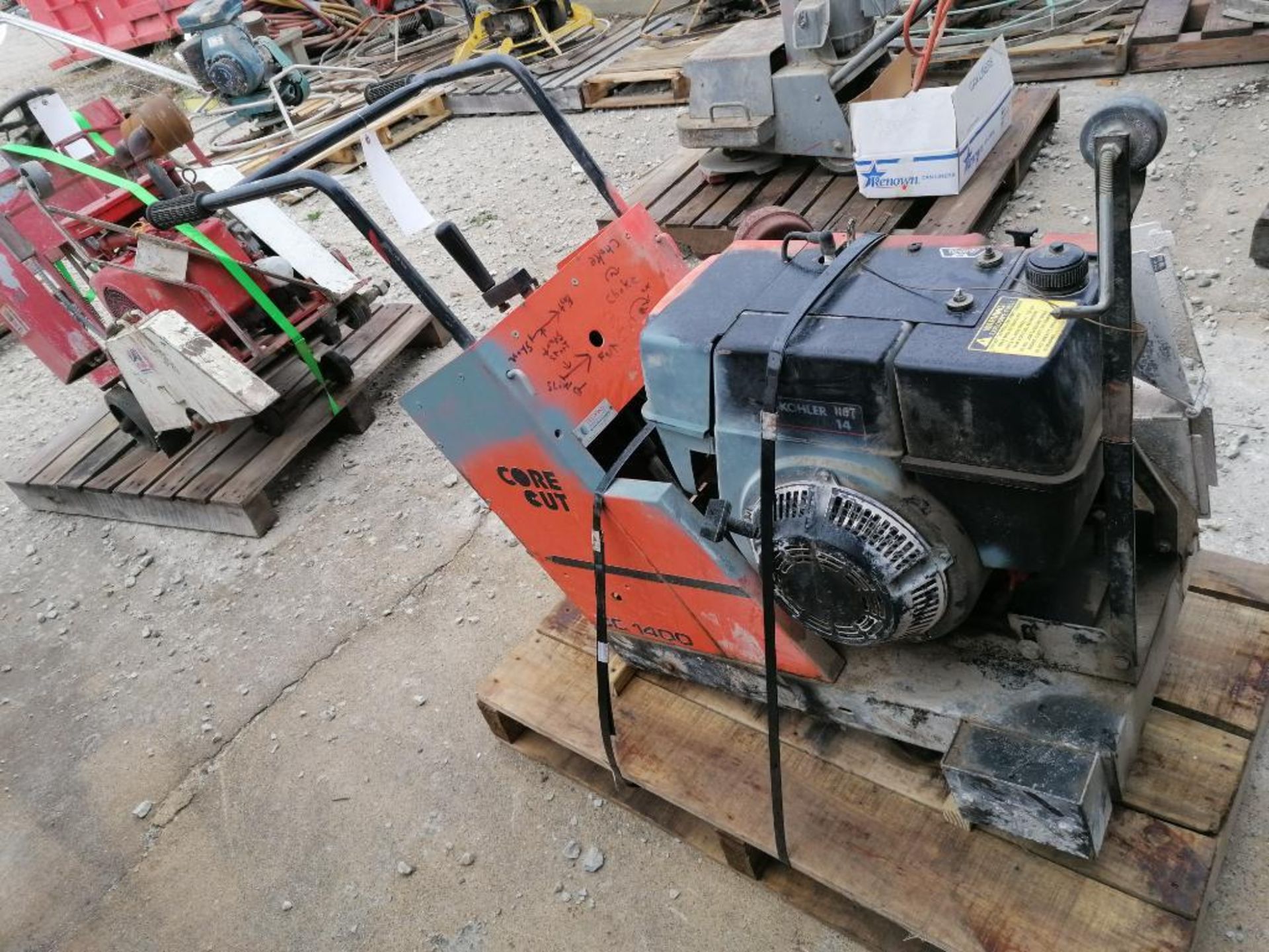 (1) CORE CUT CC1414K Walk Behind Concrete Saw, Serial #1255237 with Kohler Magnum 14 Engine. Located - Image 10 of 15