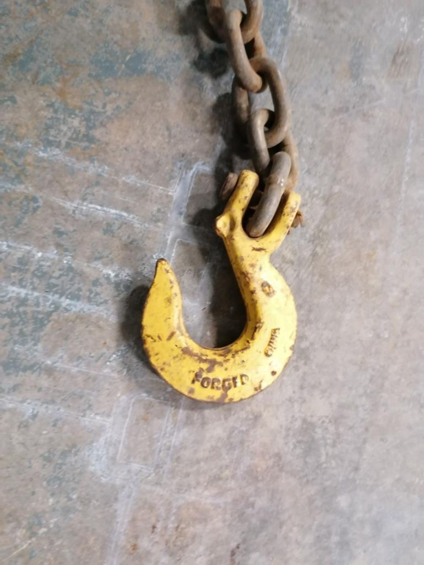 (7) 3/8" x 3' Chains with Hooks. Located in Mt. Pleasant, IA. - Image 3 of 12