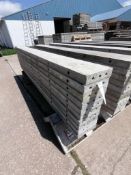 (10) 8" x 8' Wall-Ties Smooth Aluminum Concrete Forms 6-12 Hole Pattern. Located in Mt. Pleasant,