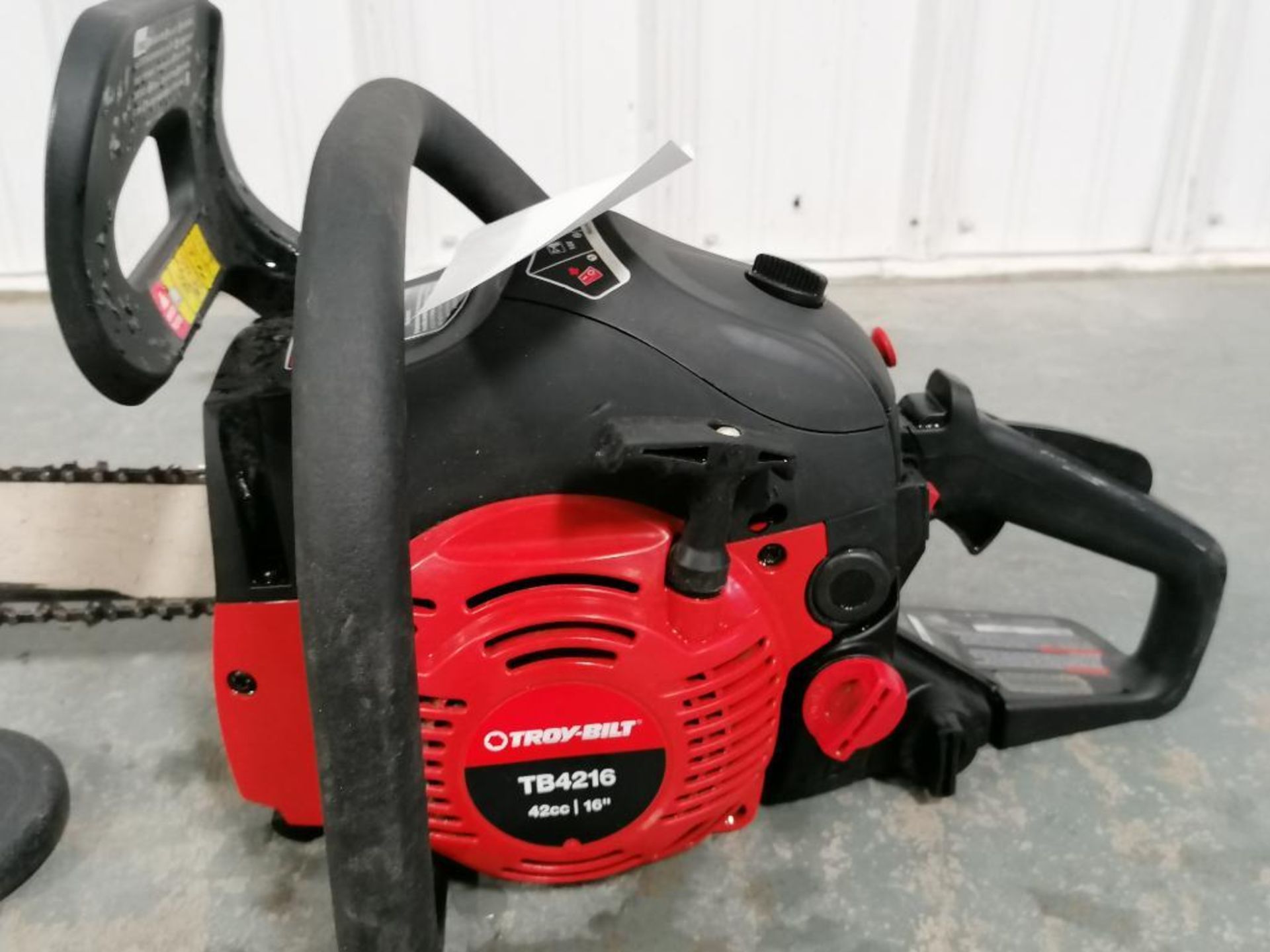 (1) TROY-BILT TB4216 Chainsaw, 42cc, 16". Located in Mt. Pleasant, IA. - Image 6 of 9