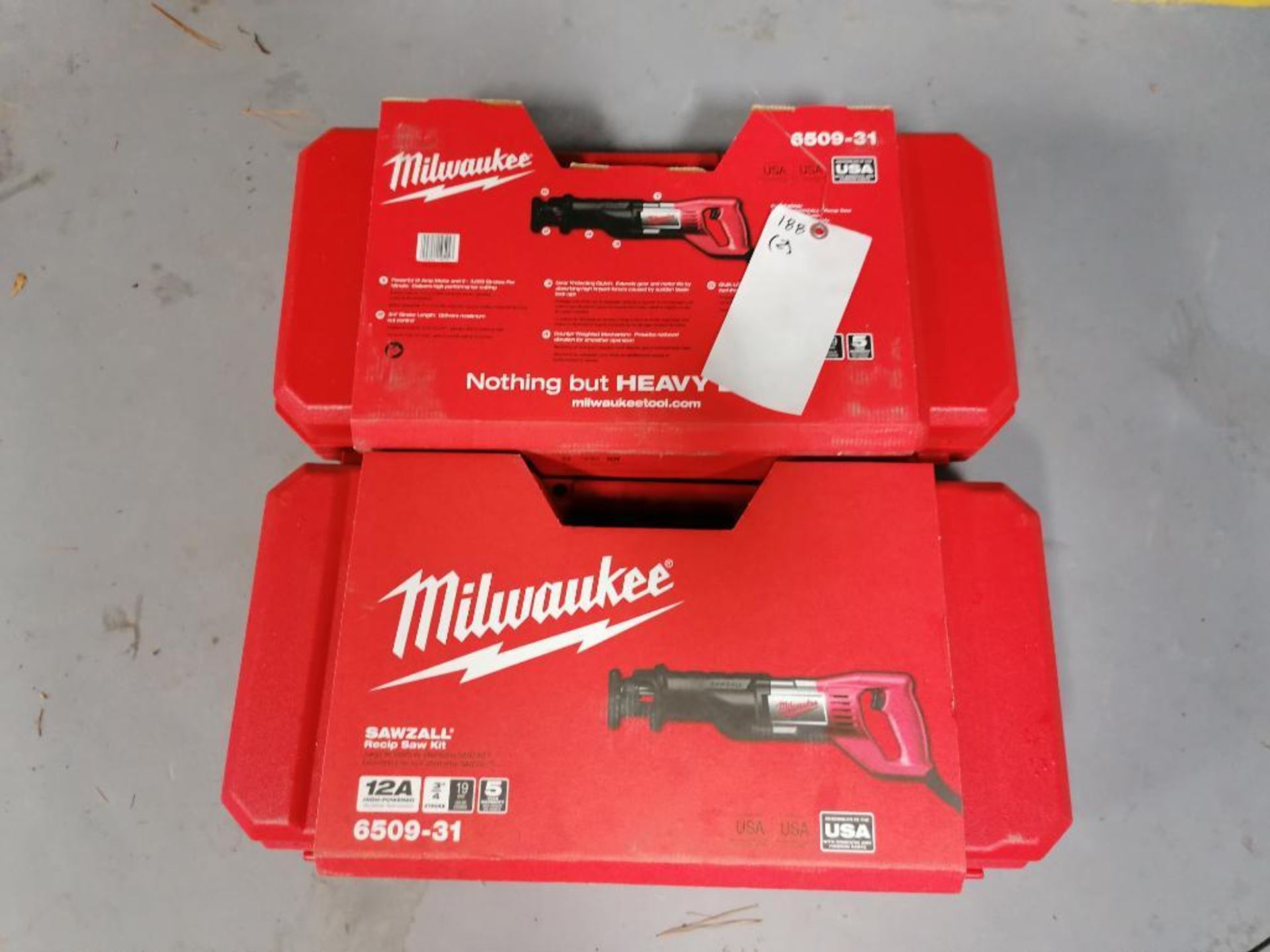 (2) Milwaukee Sawzall, Model 6509-31. Located in Mt. Pleasant, IA.