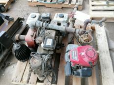 (1) Pallet of Miscellaneous Engines & Pumps for PARTS. Located in Waukegan, IL.