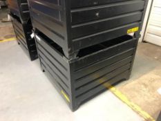 (1) 42 1/2" x 42 1/2" x 30" Stackable Metal Boxes. Located in Mt. Pleasant, IA