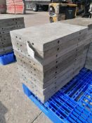 (10) 16" x 2' Wall-Ties Smooth Aluminum Concrete Forms 6-12 Hole Pattern. Located in Mt. Pleasant,