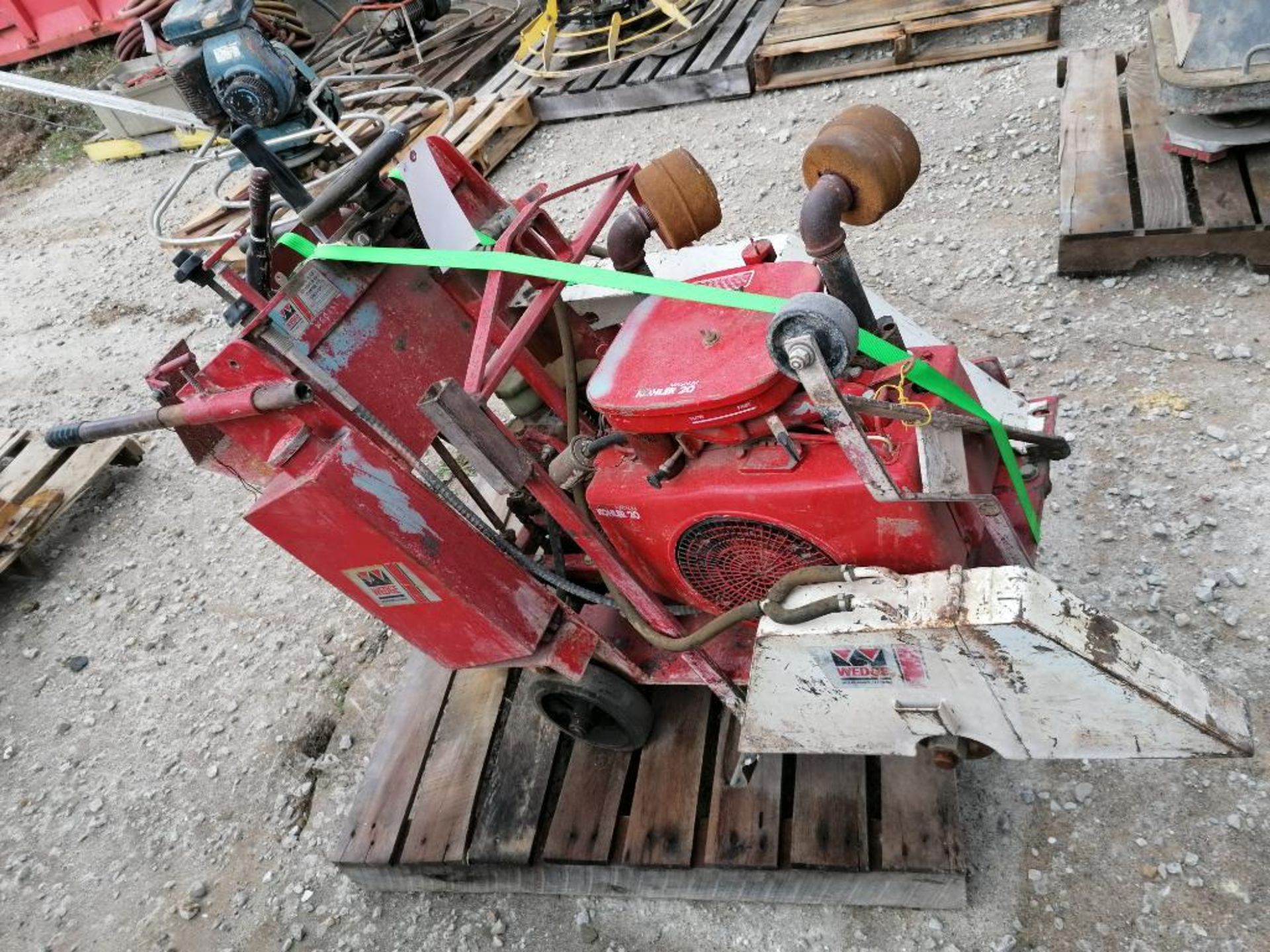 (1) WEDGE WCS20KSP Walk Behind Concrete Saw, Serial #22499 with Kohler Magnum 20 Engine. Located - Image 3 of 8