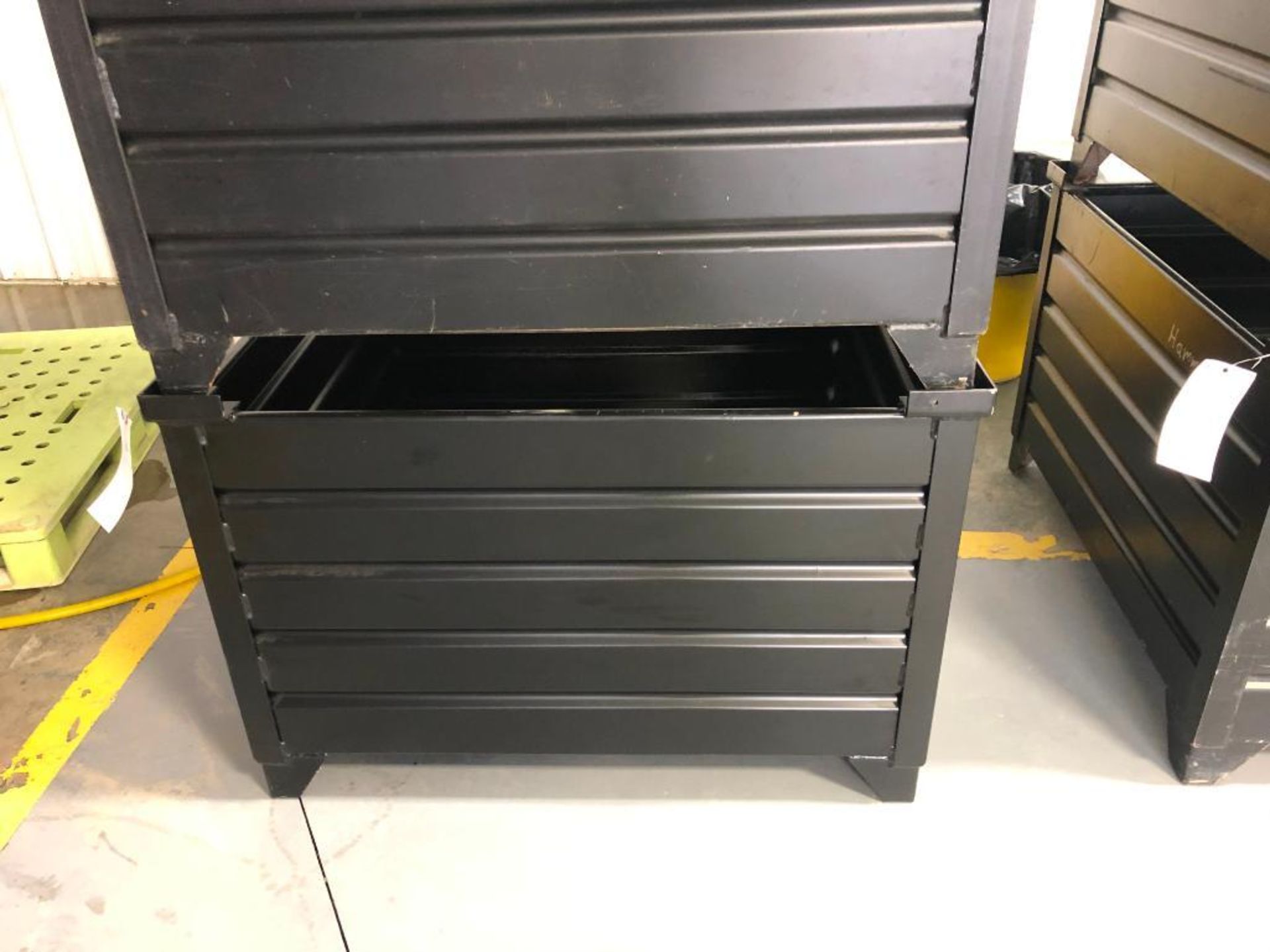 (1) 42 1/2" x 42 1/2" x 30" Stackable Metal Boxes. Located in Mt. Pleasant, IA