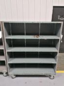 (1) Rolling Mobile Shelving. Located in Mt. Pleasant, IA.