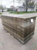 (20) 3' x 8' Wall-Ties Smooth Aluminum Concrete Forms 6-12 Hole Pattern. Located in Mt. Pleasant,