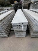 (10) 12" x 8' Wall-Ties Smooth Aluminum Concrete Forms 6-12 Hole Pattern. Located in Mt. Pleasant,