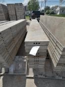 (10) 10" x 8' Wall-Ties Smooth Aluminum Concrete Forms 6-12 Hole Pattern. Located in Mt. Pleasant,