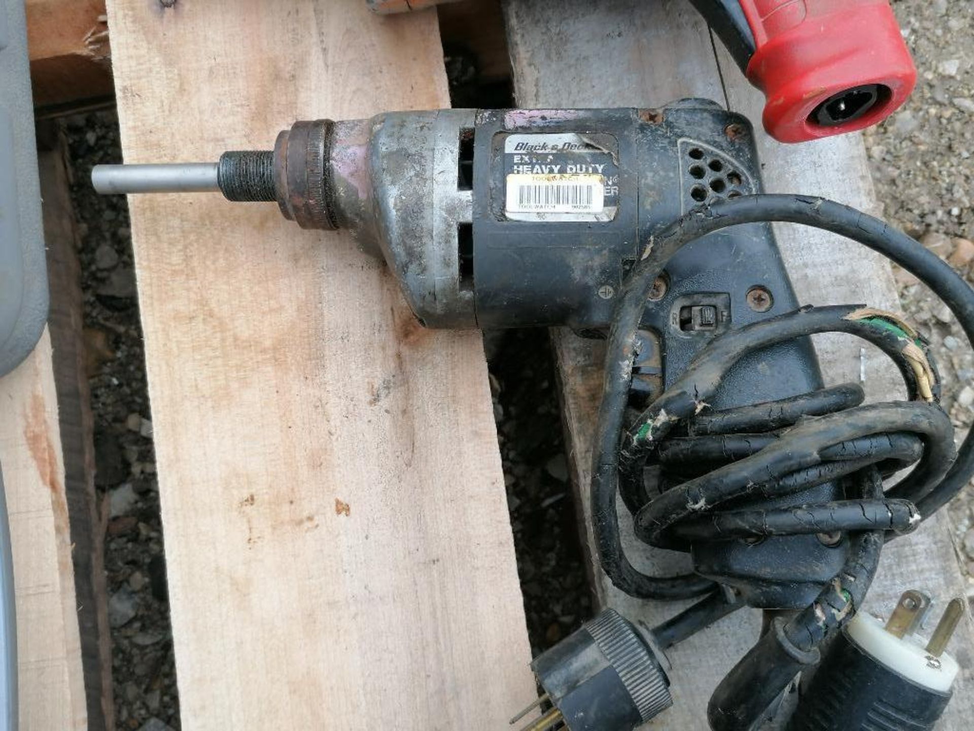 (1) Sear Craftsman 3/8" Hammer Drill, (1) Black & Decker, (1) Milwaukee & (1) AEG Drills Corded. - Image 4 of 4
