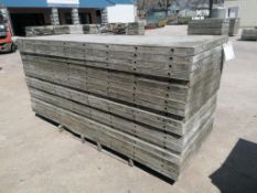 (20) 3' x 8' Wall-Ties Smooth Aluminum Concrete Forms 6-12 Hole Pattern. Located in Mt. Pleasant,