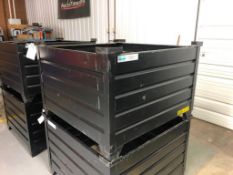 (1) 42 1/2" x 42 1/2" x 30" Stackable Metal Boxes. Located in Mt. Pleasant, IA