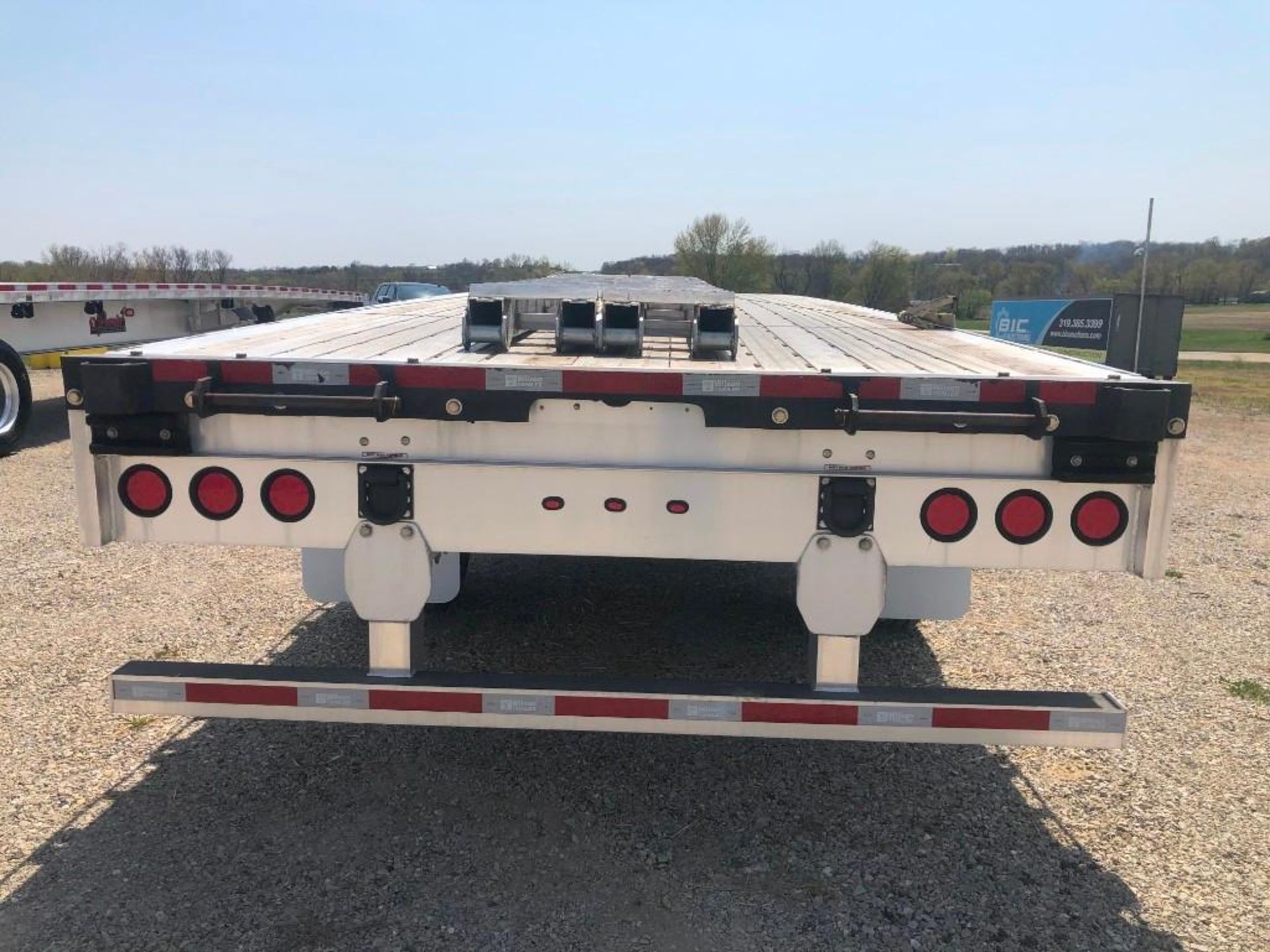 (1)Ê2018 WILSON Flatbed 53' x 102" Bed, Model AF-1080SS with Ramps, VIN #4WW5532A7J6625975, - Image 9 of 26