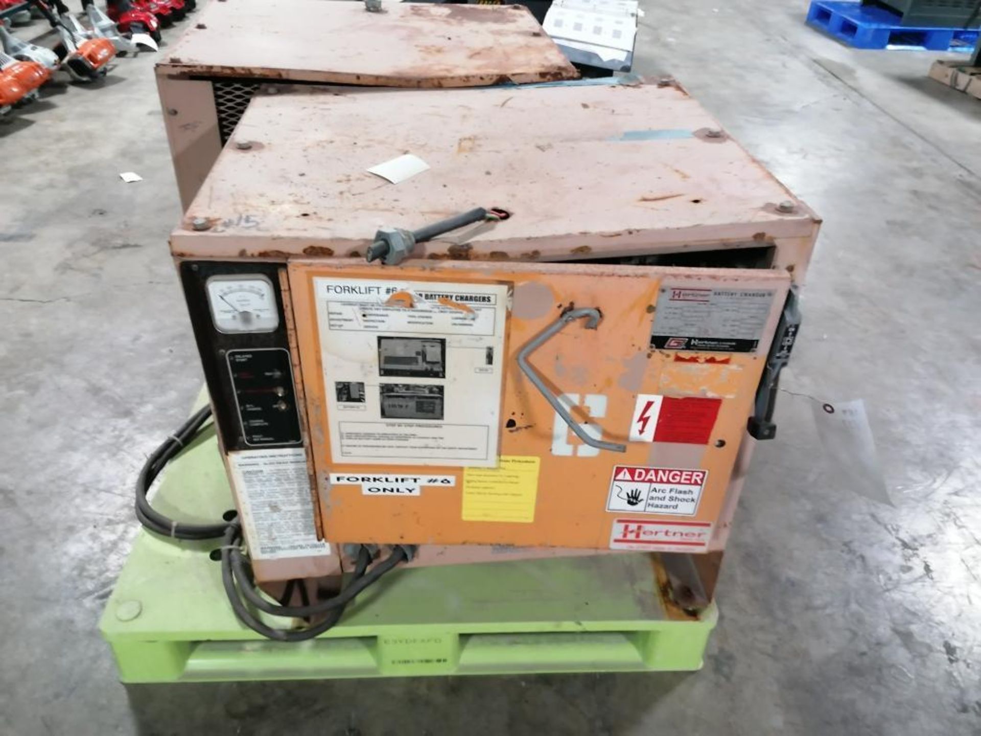 (2) Hertner Industrial Forklift Battery Charger, Model 3TF18-1200, Serial #67186-NS & Serial # - Image 3 of 8