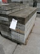 (10) 12" x 4' Wall-Ties Smooth Aluminum Concrete Forms 6-12 Hole Pattern. Located in Mt. Pleasant,