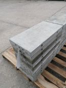 (10) 12" x 2' Wall-Ties Smooth Aluminum Concrete Forms 6-12 Hole Pattern. Located in Mt. Pleasant,