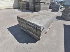 (20) 2' x 9' Wall-Ties Smooth Aluminum Concrete Forms 6-12 Hole Pattern. Located in Mt. Pleasant,