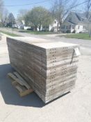 (20) 3' x 8' Wall-Ties Smooth Aluminum Concrete Forms 6-12 Hole Pattern. Located in Mt. Pleasant,