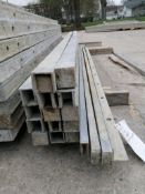 (14) 2" x 8', (3) 1" x 8' & (1) 8' Angle Wall-Ties Smooth Aluminum Concrete Forms 8" Hole Pattern.