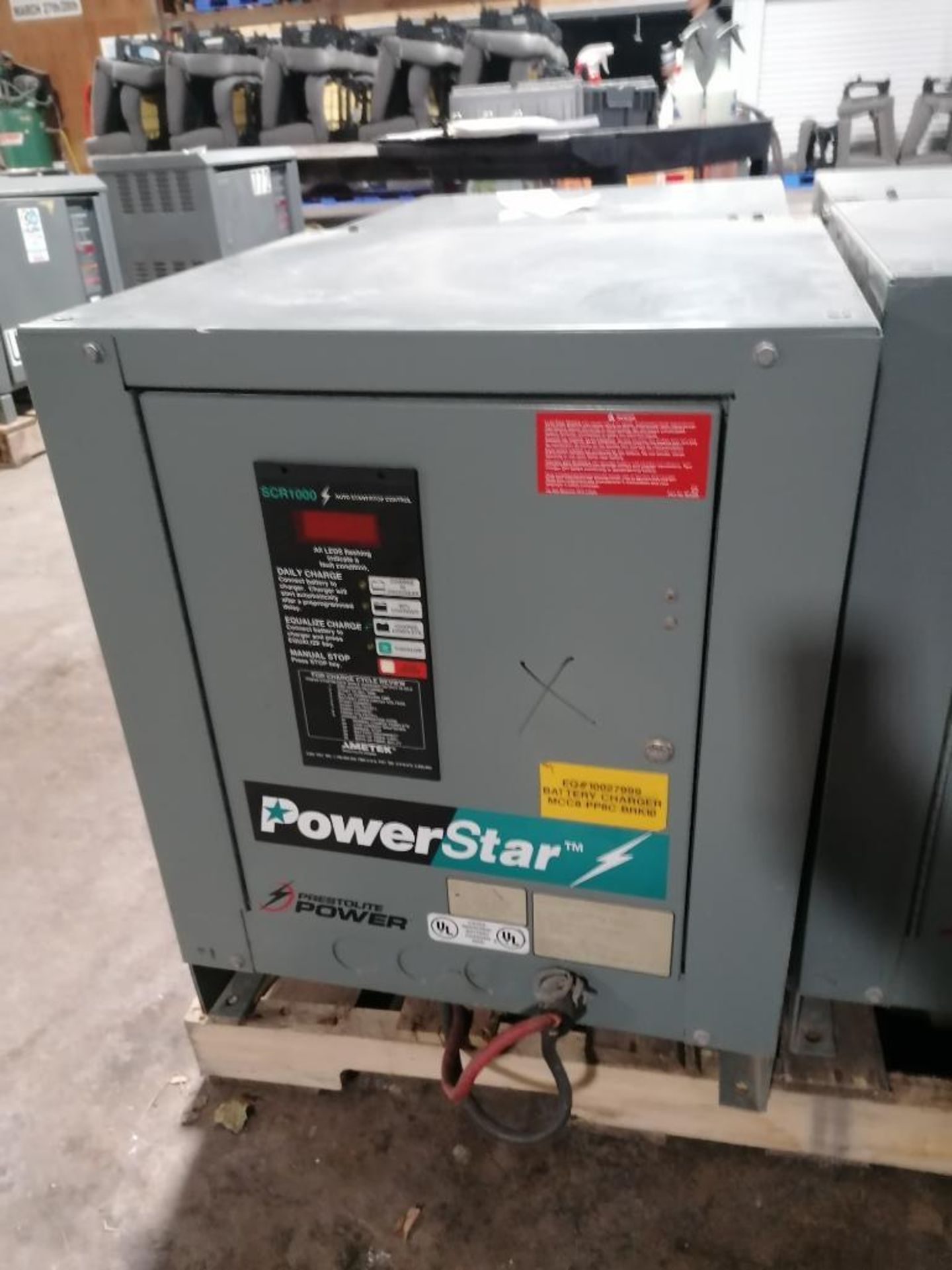 (4) PowerStar SCR1000 Industrial Forklift Battery Charger, Model 98Y3-12, Serial #404CS21472, Serial - Image 11 of 19