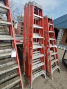 (3) Louisville 8' Step Ladder. Located in Mt. Pleasant, IA.