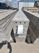 (10) 8" x 8' Wall-Ties Smooth Aluminum Concrete Forms 6-12 Hole Pattern. Located in Mt. Pleasant,