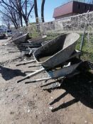 (2) Wheelbarrows. Located in Mt. Pleasant, IA.