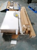 (18) 2' x 4' Ceiling Tiles Panels with Clamps & Frames. Located in Mt. Pleasant, IA.