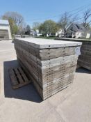 (20) 3' x 8' Wall-Ties Smooth Aluminum Concrete Forms 6-12 Hole Pattern. Located in Mt. Pleasant,