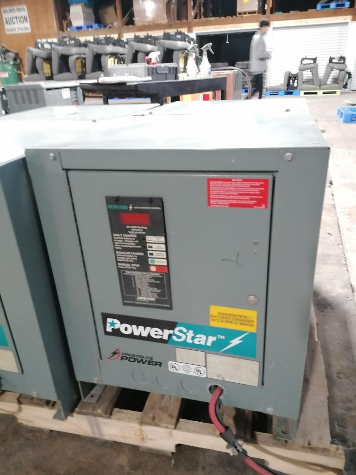 (4) PowerStar SCR1000 Industrial Forklift Battery Charger, Model 98Y3-12, Serial #404CS21472, Serial - Image 15 of 19