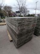 (20) 3' x 8' Wall-Ties Smooth Aluminum Concrete Forms 6-12 Hole Pattern. Located in Mt. Pleasant,